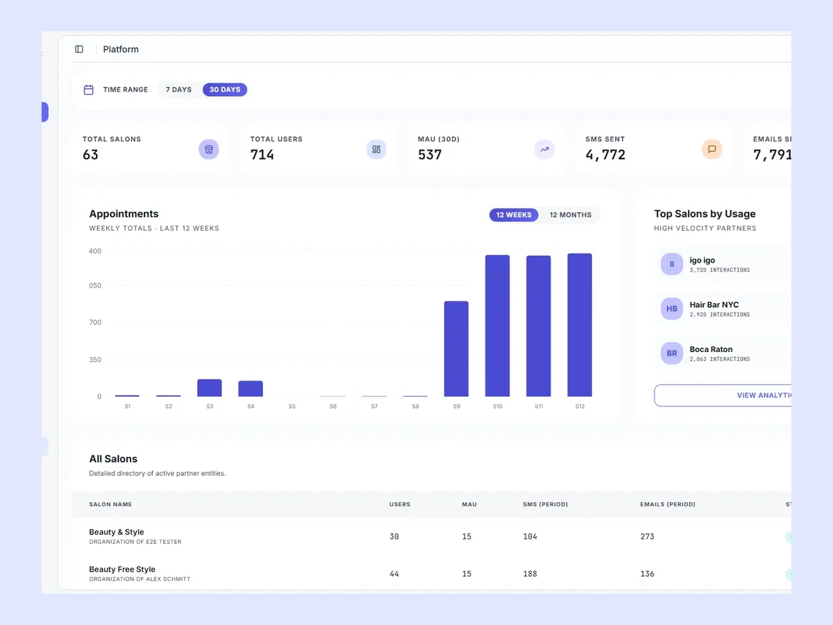 Orya public booking flow for massage modalities