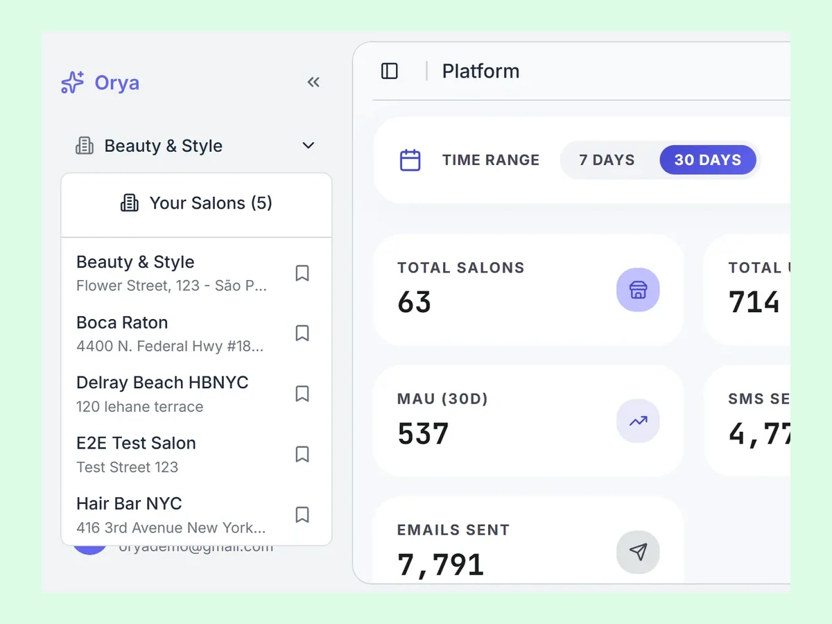 Orya practitioner and modality setup